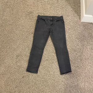 Black Mid-rise Skinny Gap Jeans